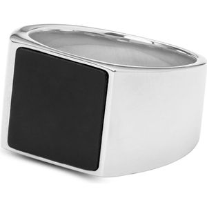 Sidegren - Heren - Edelsteen Ringen - Zwarte Onyxsteen - Zwart