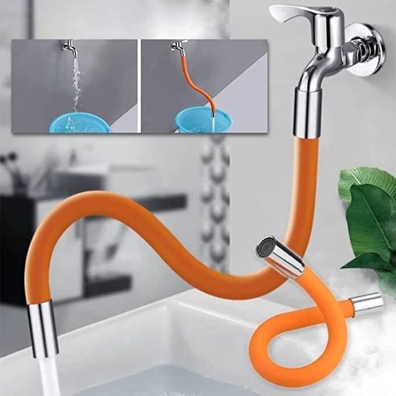 Soroh® - Kraanuitloop - Vormbaar - 50 cm - Kraan - 360 ° Vormbaar - Kraan Extension Slang - Flexibele Buis - Flexibele Kraan Extender - Waterleiding - Oranje