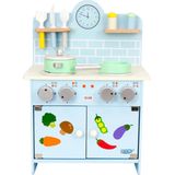 Eco Toys Blauw Houten Keukentje HC491063