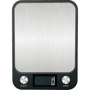 Digitale Precisie Keuken Weegschaal - 1 gr tot 5 kg - Met Tarra Functie - Verschillende Meeteenheden - RVS