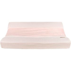 Baby's Only Gebreide baby aankleedkussenhoes - Waskussenhoes - Overtrek verzorgingskussen Classic - Classic Roze - 45x70 cm