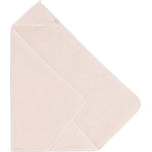 Jollein - Badcape Badstof 100x100cm - Baby Handdoek met Badcape, Omslagdoek, Badponcho - Pale Pink