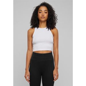 Urban Classics - Organic Rib Crop top - M - Wit