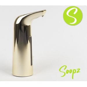 Soopz Full Gold Elegance - Automatische Zeepdispenser voor Desinfecterende Gel - Desinfectie Dispenser - No Touch Zeep Pomp - Handsfree Zeeppomp Elektrisch - Sensor - Hygiënisch - Keuken - Badkamer - Toilet