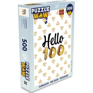 Puzzel Jubileum - 100 Jaar - Diamand - Legpuzzel - Puzzel 500 stukjes