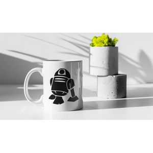 Rick & Rich Mok - Mok R2-D2 Opdruk - Mok Star Wars - Mok met opdruk - Grappige Mok - Witte koffie mok bedrukt - Witte thee mok - Cadeau voor man - Cadeau voor vrouw