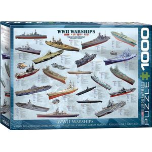Eurographics Puzzel WW II Warships - 1000 Stukjes