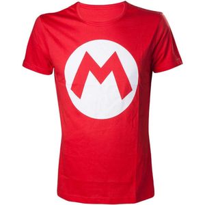 Nintendo - T-Shirt Men Mario with Logo, Red - M