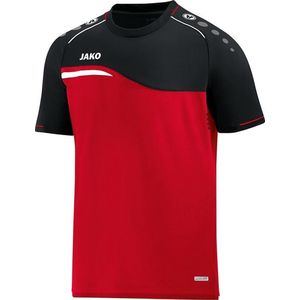 Jako Competition 2.0 T-Shirt Rood-Zwart Maat XL