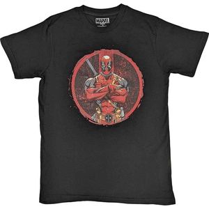 Marvel Deadpool - Arms Crossed Heren T-shirt - 2XL - Zwart