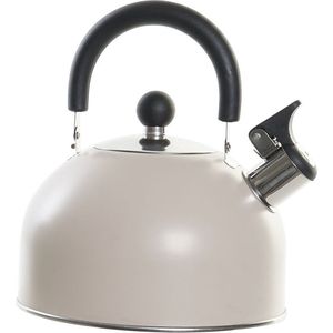 Items Kitchen Theepot Matcha - beige - inox - 2500 ml - fluitketel voor het fornuis