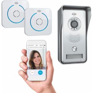 ELRO DVC040IP2 Wifi IP Video Deurbel - Camera met nachtzicht - met 2x Binnengong - Bekijken en communiceren via App