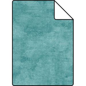Proefstaal ESTAhome behang betonlook turquoise - 138908 - 26,5 x 21 cm