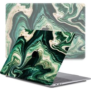 Lunso Geschikt voor MacBook Pro 13 inch M1/M2 (2020-2022) cover hoes - case - Peridot Canyon