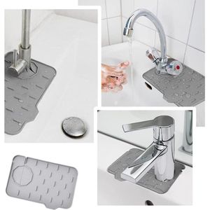 Siliconen Kraan Mat - Handvat Druppelvanger - Lade Kraan Guard - Sink Splash Guard - Badkamer RV Keuken - Klein Formaat