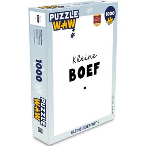 Puzzel Kinderen - Quotes - Kleine boef - Spreuken - Legpuzzel - Puzzel 1000 stukjes volwassenen