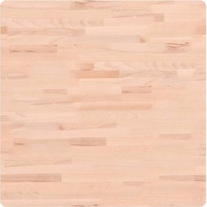 vidaXL - Tafelblad - vierkant - 70x70x4 - cm - massief - beukenhout