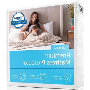 Waterdichte gladde top premium kingsize matrasbeschermer - ademend en hypoallergeen - wit