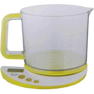Keukenweegschaal met uitneembare container 1600 ml - 5 kg draagkracht - LCD-display - 1 g schaalverdeling