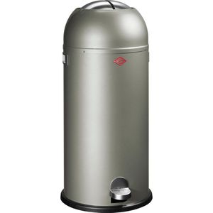 Wesco Kickmaster Maxi Pedaalemmer - 40 liter - Nieuw zilver
