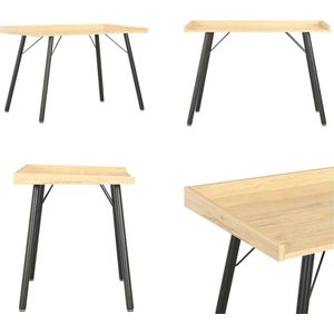vidaXL Bureau 90x50x79 cm eikenkleurig - Computertafel - Computertafels - Computerbureau - Computerbureaus