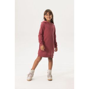 Sissy-Boy - Donkerroze sweater jurk met capuchon