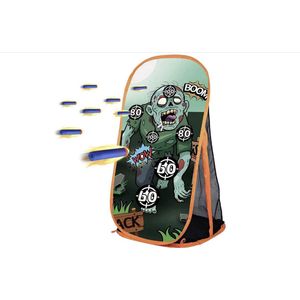 Interactief Schietschijf Spel – Compatibel met Nerf Guns – Zombie Doelwit met Opbergnet – Schuimblaster Speelgoed voor Kinderen (6+), Binnen & Buiten