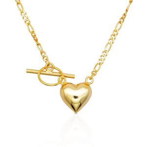 Schitterende 18K Gold Plated Zilveren Halsketting met Hart