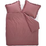 At Home by BeddingHouse Flamboyant dekbedovertrek - Eenpersoons - 140x200/220 - Donker roze