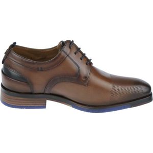 Australian Footwear - Clayton Gekleed Bruin - Cognac-Blue - 43