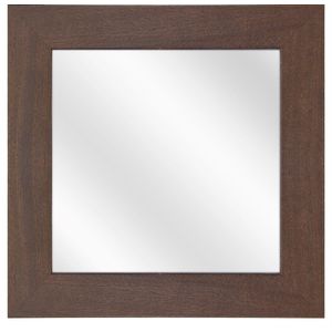 Spiegel met Brede Houten Lijst - Koloniaal - 30 x 30 cm