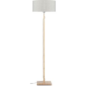GOOD&MOJO Vloerlamp Fuji - Naturel/Bamboe - Ø47cm - Scandinavisch,Bohemian - Staande lamp voor Woonkamer - Slaapkamer