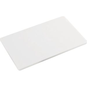 Kunststof snijplank wit 32 x 53 cm gastronorm 1/1 - Keukenbenodigdheden - Universele plastic snijplanken