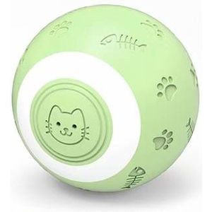 Otiume!® interactieve zelfrollende bal katten - Kattenspeeltjes - Inclusief USB kabel en staartjes - Kattenspeelgoed - Smart - Groen