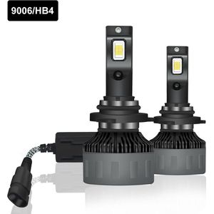TLVX HB4 9006 Premium High Power LED lampen 31.200 Lumen 6000k Helder Wit licht (set 2 stuks) CANBUS EMC adapter, Extra Fel Wit licht, CSP LED CHIP 100 Watt Auto, Dimlicht - Grootlicht -Koplampen - Autolamp - Autolampen - 12V - APK Goedkeur