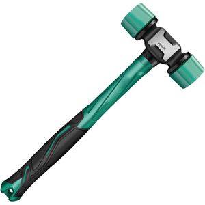Zware dubbelzijdige antislip rubberen hamer met ergonomische handgreep .