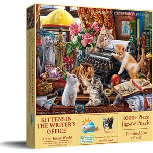 Sunsout XL puzzel – Katjes – 1000 extra grote stukjes – slechtziend