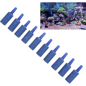 10 Pack Kleine Airstones Cilinder Beluchter Bubble Diffuser - Luchtpomp Accessoires voor Hydrocultuur Vijvers Aquaria en Aquariums - 25 * 12mm