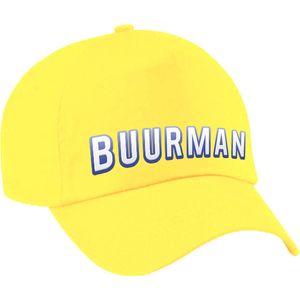 Buurman en buurman verkleed pet geel voor kinderen - verkleedaccessoire - petten / baseball cap - Buurman / carnaval