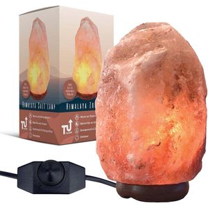 XXL Luxe Dimbare Himalaya Zoutlamp - 6-8 KG - 30 cm Groot - Enorm grote zoutlamp.