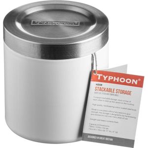 Typhoon Hudson Voorraaddoos - Wit - Met deksel - H 11 cm