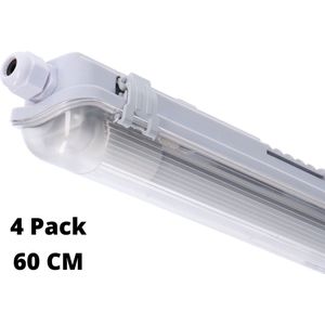 EasySave LED TL verlichting 120 cm - Compleet armatuur incl. LED TL buis - IP65 - 4PACK