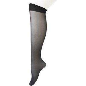 Dames Kniekousen - Pantykousjes - Zwart - 60 Denier - 5 Paar - One Size