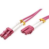VALUE F.O. kabel 50/125µm OM4, LC/LC, violet, 3 m