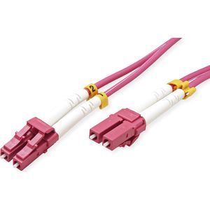 VALUE F.O. kabel 50/125µm OM4, LC/LC, violet, 3 m