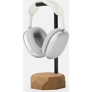 Oakywood Headphones Stand - Massief Eiken - Echt Hout Koptelefoon Standaard Houder - Stijlvol Clean Desk Design