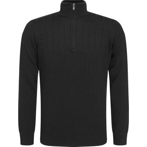 Gabbiano Trui Minimalistische Knit Schipperstrui 614779 201 Black Mannen Maat - L