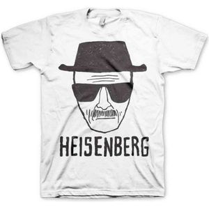 Breaking Bad Heren Tshirt -M- Heisenberg Sketch Wit