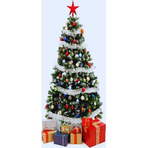 Festieve Kerstraamstickers: Grote Kerstboom Muur- En Deursticker Voor Huis - Winkel En Etalage Decoratie