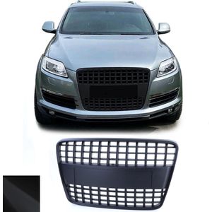 Audi Q7 4L 05 t/m 09 Sport Grill Zonder Embleem Mat Zwart